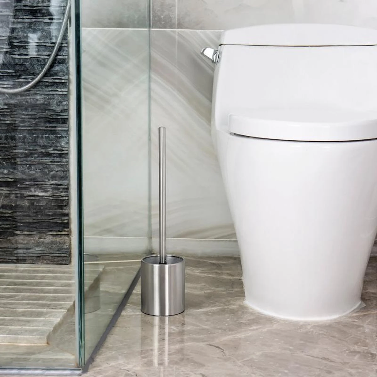 Merkloos Toiletborstel RVS - Wcborstel Rvs - RVS Toiletborstel In Houder - Toiletborstelhouder - Wc Borstel - Toiletborstel Met Houder Vrijstaand - RVS Geborsteld 6 Merkloos Toiletborstel RVS - Wcborstel Rvs - RVS Toiletborstel In Houder - Toiletborstelhouder - Wc Borstel - Toiletborstel Met Houder Vrijstaand - RVS Geborsteld - Afbeelding 4