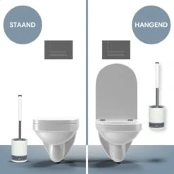 2BEHOME® Luxe Wc Borstel Met Houder - Toiletborstel Met Houder - Vrijstaand Of Hangend - Cadeau Voor Man/vrouw -Badkamer Producten Winkel 1200x1200 2960