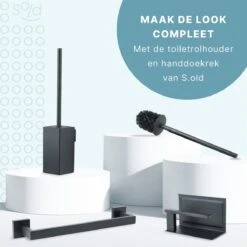 Toiletborstel Met Houder - Hangend - RVS - Mat Zwart - H 42,6 Cm -Badkamer Producten Winkel 1200x1200 2998