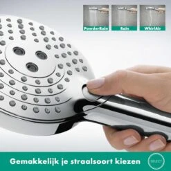 Hansgrohe Raindance Select S - Handdouche 120 PowderRain - 3 Straalsoorten - Chroom -Badkamer Producten Winkel 1200x1200 304