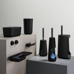 Tiger Tess - Reserverolhouder Met Deksel - Vrijstaand - Zwart / Antraciet -Badkamer Producten Winkel 1200x1200 3051