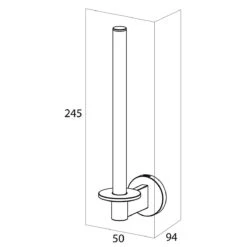 Tiger Noon Reserverolhouder - Zwart 13 Tiger Noon Reserverolhouder - Zwart -Badkamer Producten Winkel 1200x1200 3073