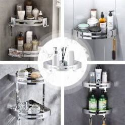 Merkloos Doucherek Zonder Boren – Doucherek Hangend – Badkamerrek – Zilver RVS – IP68 Waterdicht – 8KG Draagkracht -Badkamer Producten Winkel 1200x1200 3107