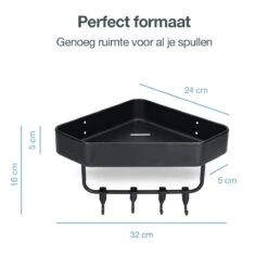 ACE Goods® Doucherek Zwart Hangend – Badkamerrek – Doucherek 2 Laags – Badkamerrekje Hoekrek Douche – Inclusief Haakjes 18 ACE Goods® Doucherek Zwart Hangend – Badkamerrek – Doucherek 2 Laags – Badkamerrekje Hoekrek Douche – Inclusief Haakjes -Badkamer Producten Winkel 1200x1200 3114