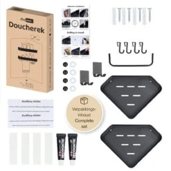 ACE Goods® Doucherek Zwart Hangend – Badkamerrek – Doucherek 2 Laags – Badkamerrekje Hoekrek Douche – Inclusief Haakjes 19 ACE Goods® Doucherek Zwart Hangend – Badkamerrek – Doucherek 2 Laags – Badkamerrekje Hoekrek Douche – Inclusief Haakjes -Badkamer Producten Winkel 1200x1200 3115