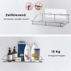 LifeGoods Zelfklevend Doucherek - 2 Stuks - Hangend Badkamer Rekje - Zonder Boren En Schroeven - RVS 10 LifeGoods Zelfklevend Doucherek - 2 Stuks - Hangend Badkamer Rekje - Zonder Boren En Schroeven - RVS -Badkamer Producten Winkel 1200x1200 3118