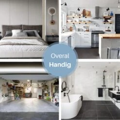 Doucherek Hangend - Ophangbaar Doucherek - Mat Zwart - Badkamerrek - Zonder Boren - Doucherek Aan Douchewand - Doucherekje -Badkamer Producten Winkel 1200x1200 3205