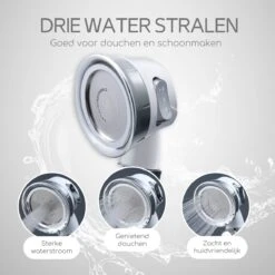 Rebela | Douchekop | Douchekop Waterbesparend | Douchekop Filter | Pressurized Shower Head| Wit -Badkamer Producten Winkel 1200x1200 322