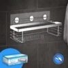 RVS Doucherek Zelfklevend Zonder Boren - Douchemand Hangend - 15KG Draagvermogen - Zilver/Chroom -Badkamer Producten Winkel 1200x1200 3225