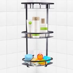 BrandtBergkamp Doucherek Zonder Boren – Badkamerrek – 3 Laags – Zwart 13 BrandtBergkamp Doucherek Zonder Boren – Badkamerrek – 3 Laags – Zwart -Badkamer Producten Winkel 1200x1200 3233