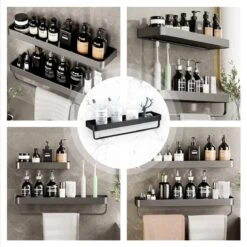 Merkloos Doucherek Zonder Boren 2x 30 Cm – Doucherek – Doucherek Hangend – Badkamerrek – Zonder Boren – IP68 Waterdicht – 4KG Draagkracht – Zwart RVS 29 Merkloos Doucherek Zonder Boren 2x 30 Cm – Doucherek – Doucherek Hangend – Badkamerrek – Zonder Boren – IP68 Waterdicht – 4KG Draagkracht – Zwart RVS -Badkamer Producten Winkel 1200x1200 3275