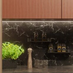 BrandtBergkamp RVS Doucherek 2 Laags – Zonder Boren – Doucherekje Hangend – Badkamerrek Zwart -Badkamer Producten Winkel 1200x1200 3302