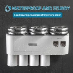 LuxeBass Tandenborstel Organizer | Tandenborstelhouder | Automatisch Tandpasta Dispenser | Met Lade En Opbergvak Voor Badkamer - LB544 -Badkamer Producten Winkel 1200x1200 3402