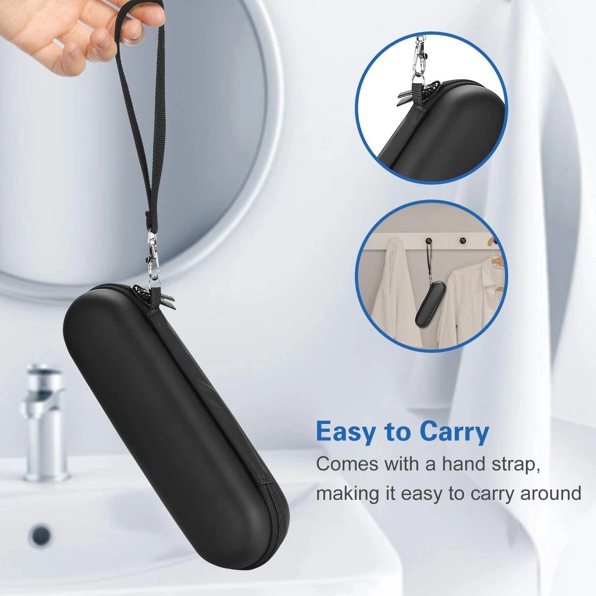 Hoes Voor Oral-B Tandenborstel, Etui, Harde Schaal, Philips Elektrische Tandenborstel, Reisetui, Draagtas, Elektrische Tandenborstelhouder, Houder, Houder, Reistas, Zwart 5 Hoes Voor Oral-B Tandenborstel, Etui, Harde Schaal, Philips Elektrische Tandenborstel, Reisetui, Draagtas, Elektrische Tandenborstelhouder, Houder, Houder, Reistas, Zwart - Afbeelding 3