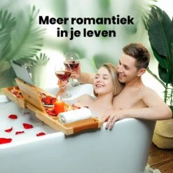 RelaxTub® Badplank - Badplank Voor In Bad - Badrek - Verstelbaar - Anti Slip - Badplank Bamboe - Badplank Hout - Badrekje Inclusief Boekenhouder, Tablethouder & Spiegel -Badkamer Producten Winkel 1200x1200 3486