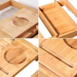 SWILIX ® Badplank - Uitschuifbaar - Voor In Bad - 71 Tot 108 Cm - Met Houder - Hout -Badkamer Producten Winkel 1200x1200 3545