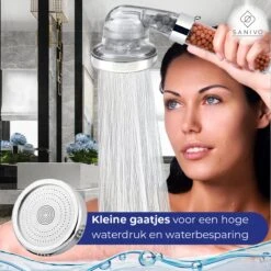 Waterbesparende Douchekop Met Mineraalstenen Ionische Douchekop – Douchefilter - Waterfilter - Handdouche - Hogedruk Douchekop – Transparant -Badkamer Producten Winkel 1200x1200 356