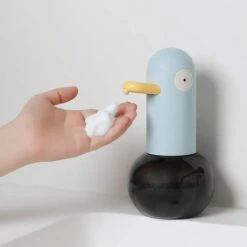 MUID Duck- Automatische Zeepdispenser - Handwas Schuimzeepdispenser Voor Kinderen - Zeeppompje-Oplaadbaar-Foam Technologie- Touchless Infrarood Sensor-Lichtblauw - 400ml - 10.35cm*11.5cm*19.5cm -Badkamer Producten Winkel 1200x1200 3567