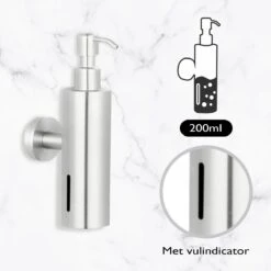 VDN Stainless Zeeppompje - Zeepdispenser Wandmontage - Zilver - Hangend - RVS -Badkamer Producten Winkel 1200x1200 3587
