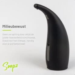 Soopz Black Graphite Classic - Automatische Zeepdispenser - No Touch Sensor - Mat Zwart - 300ml – Zeeppompje -Badkamer Producten Winkel 1200x1200 3603