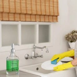 Wonix® - Zeepdispenser - Zeeppompje - Transparant Glas - RVS Pompkop - Met Stickers - 350ml - 2 Stuks -Badkamer Producten Winkel 1200x1200 3629