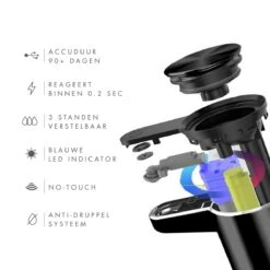101Products Automatische Zeepdispenser - USB Oplaadbaar - Zeepdispenser Met Sensor - Zeeppompje - Zwart 15 101Products Automatische Zeepdispenser - USB Oplaadbaar - Zeepdispenser Met Sensor - Zeeppompje - Zwart -Badkamer Producten Winkel 1200x1200 3633
