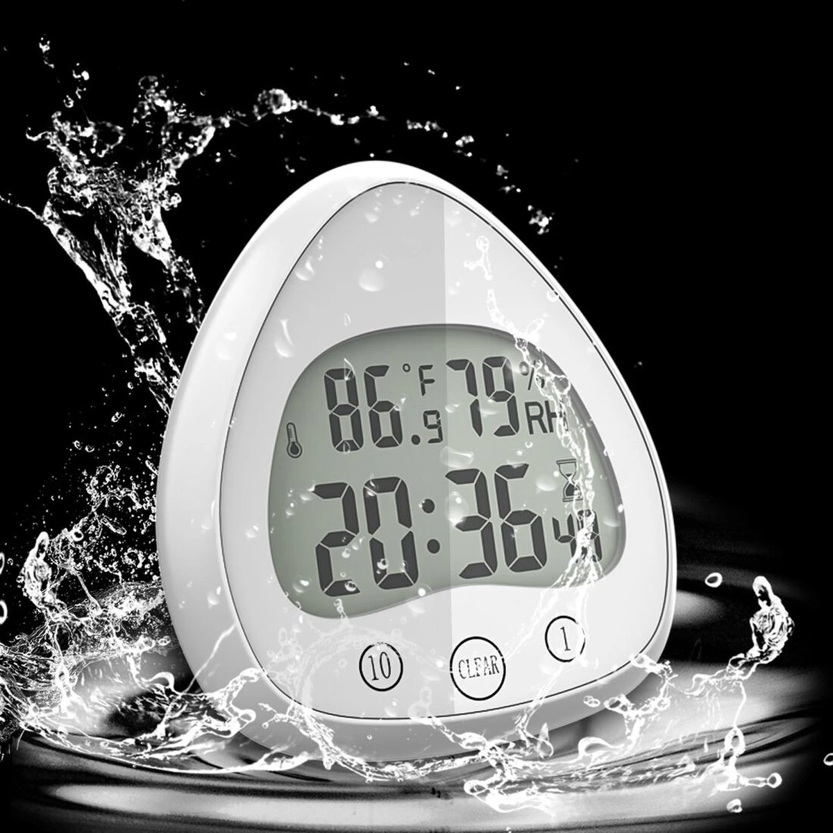 Merkloos Douchetimer - Douchewekker - Kookwekker - Douche Klok - Badkamer Klok - Waterproof - Draadloos - Zuignap - Digitaal 4 Merkloos Douchetimer - Douchewekker - Kookwekker - Douche Klok - Badkamer Klok - Waterproof - Draadloos - Zuignap - Digitaal - Afbeelding 2