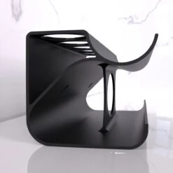 Merkloos Houder Geschikt Voor Dyson Airwrap - 5 Accesoires - Staand En Hangend - Gemakkelijke Installatie - Wall Mount - Bio Plastic - Antraciet -Badkamer Producten Winkel 1200x1200 3769