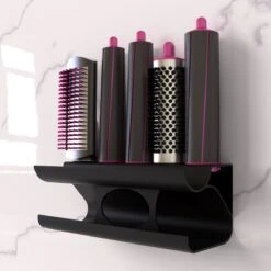 Merkloos Houder Geschikt Voor Dyson Airwrap - 5 Accesoires - Staand En Hangend - Gemakkelijke Installatie - Wall Mount - Bio Plastic - Antraciet -Badkamer Producten Winkel 1200x1200 3771