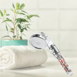 W4Y Ionische Douchekop - Waterbesparende Douchekop - Waterfilter - Handdouche Met Hoge Druk - Douchekop Met Slang -Badkamer Producten Winkel 1200x1200 392