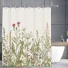 3BMT Douchegordijn Design - Bloemen - 180 X 200 Cm - Met Ringen -Badkamer Producten Winkel 1200x1200 413