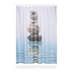 Relaxdays Douchegordijn Stenen Water 180 X 180 Cm - Anti-schimmel Badkamer Gordijn - Bad -Badkamer Producten Winkel 1200x1200 419
