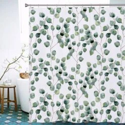 Douchegordijn - Badkamer Accessoires - Eucalyptus - 180x200 Cm -Badkamer Producten Winkel 1200x1200 425