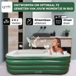 Q’ualife® Opblaasbaar Bad – Ligbad – Zitbad – Opblaasbaar Ligbad – Bad – Badkuip Volwassenen -Badkamer Producten Winkel 1200x1200 44