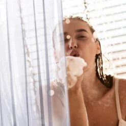 3BMT Douchegordijn Met Ringen - Transparant - 180 X 200 Cm -Badkamer Producten Winkel 1200x1200 502