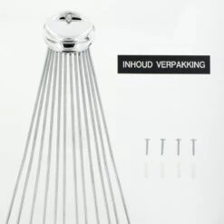 Sealskin Umbrella Douchegordijnstangset - Chroom -Badkamer Producten Winkel 1200x1200 551