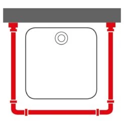 Sealskin - Easy Roll Douchegordijnstangset - 90x90x90 Cm - Wit -Badkamer Producten Winkel 1200x1200 564