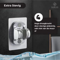 Douchekophouder Chroom Zelfklevend – Verstelbaar – Handdouchehouder – Douchekop Houder Zonder Boren -Badkamer Producten Winkel 1200x1200 623