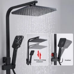 Merkloos TIB Douche Met Ingebouwde Thermostaat - Zonder Extra Stroomaansluiting - Thermostaatkraan V1 -Badkamer Producten Winkel 1200x1200 662