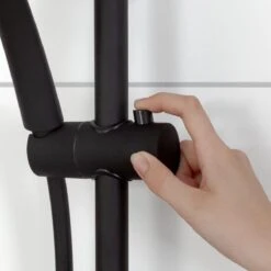 Tiger Twiss Doucheset - Regendouche Ø 30 Cm - Handdouche Ø 12 Cm - Met Thermostaatkraan - 3 Standen - Mat Zwart -Badkamer Producten Winkel 1200x1200 690