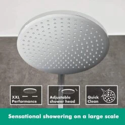 Hansgrohe Crometta S 240 Showerpipe - 1jet - Incl. Thermostaat - Chroom -Badkamer Producten Winkel 1200x1200 707
