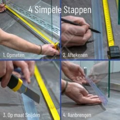 Simple Fix Lekstrip - Douchestrip - Waterkering - 80CM Lang - 6MM Glasdikte - Lekdorpel & Dubbele Middenlip -Badkamer Producten Winkel 1200x1200 714