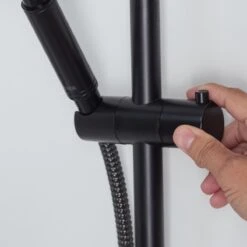 Tiger Tyne Doucheset - Douchekop Ø 12 Cm - Inclusief Comfort Water Saver - 3 Standen - Mat Zwart -Badkamer Producten Winkel 1200x1200 786