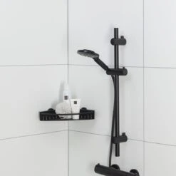 Tiger Tyne Doucheset - Douchekop Ø 12 Cm - Inclusief Comfort Water Saver - 3 Standen - Mat Zwart -Badkamer Producten Winkel 1200x1200 791