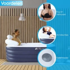 HBKS Lifestyle Bad – Opblaasbaar Ligbad – Bath Bucket – Zitbad Voor Volwassenen - Ijsbad Wim Hof Methode - Badkuip – Ice Bath – Blauw -Badkamer Producten Winkel 1200x1200 81