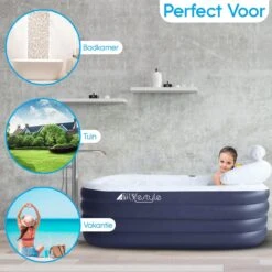 HBKS Lifestyle Bad – Opblaasbaar Ligbad – Bath Bucket – Zitbad Voor Volwassenen - Ijsbad Wim Hof Methode - Badkuip – Ice Bath – Blauw -Badkamer Producten Winkel 1200x1200 82