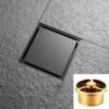 Moderne Doucheput Deksel - Verborgen Douche Afvoerputje - Roestvrij Staaldouche - Messing Afvoerputje - Industrieel - Mat Zwart Afvoerputje Douche - Deksel Afvoerput Douche - Mat Zwart -Badkamer Producten Winkel 1200x1200 829