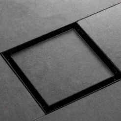 Moderne Doucheput Deksel - Verborgen Douche Afvoerputje - Roestvrij Staaldouche - Messing Afvoerputje - Industrieel - Mat Zwart Afvoerputje Douche - Deksel Afvoerput Douche - Mat Zwart -Badkamer Producten Winkel 1200x1200 833