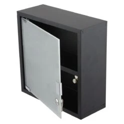 Differnz Badkamerkast Met Slot - Badkamerkastje Zwart - Medicijnkastje - 30 X 30 X 12 Cm Opbergkast - Kubuskast -Badkamer Producten Winkel 1200x1200 913