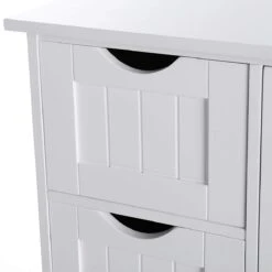 Badkamer Kolom Kast Met 4 Lades En Kastje - Verstelbaar Binnenin - 55x30x81cm - MDF - Wit 13 Badkamer Kolom Kast Met 4 Lades En Kastje - Verstelbaar Binnenin - 55x30x81cm - MDF - Wit -Badkamer Producten Winkel 1200x1200 983